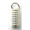 leerklemmetje spiraalvormig 5x8mm zilverkl. 10st