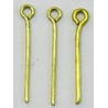 Oogstiften ca. 30mm verguld 25st