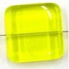glaskraal 21x21mm tr.geel 2 stuks