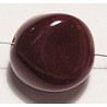 Glaskraal 22mm keivorm roestbruin per stuk.
