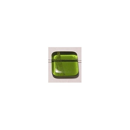 glaskraal 21x21mm tr.mosgroen 2stuks