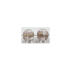 glaskr. 11mm trl.ametyst witte bloemen 10st