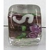 glaskr.blok 10mm tr.amethyst/witte streep+roos 10s