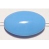 Glaskraal ovaal plat 23mm babyblauw 3 st.