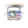 Glaskraal blokje 12mm transp. blauw 5st