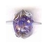 Glaskraal ovaal 9x13mm transp d.blauw 5st