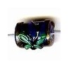 Glaskraal ton 12mm blauw 5st