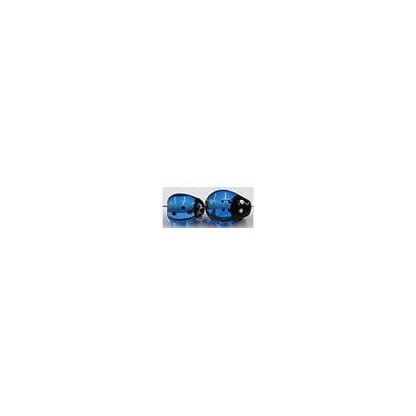 mini lieveheersbeestje blauw 14mm 4st