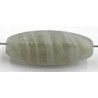 Glaskraal 18x6mm grijs gestreept 5st.