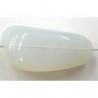 Glaskraal 32X14mm melkwit per stuk