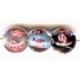 Glaskraal rond 10mm mix 5st