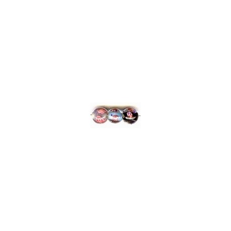 Glaskraal rond 10mm mix 5st