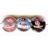 Glaskraal rond 10mm mix 5st