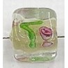 glaskr. hart17mm tr. wit/witte streep+roos 5st