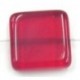 glaskraal 21x21mm tr.rood 2stuks