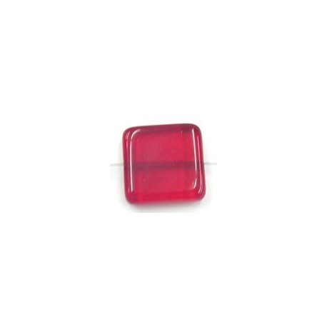 glaskraal 21x21mm tr.rood 2stuks