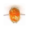 Glaskraal ovaal 9x13mm transp oranje 5st