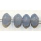 Glaskraal 4x6 schijf licht opaalblauw ca 200st.