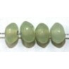 Glaskraal 4x6mm schijf licht opaalgroen ca 200st.
