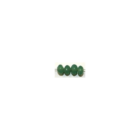 Glaskraal 4x6mm schijf opaalgroen ca 200st.