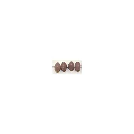 Glaskraal 4x6mm schijf opaalmauve ca 200st.