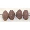 Glaskraal 4x6mm schijf opaalmauve ca 200st.