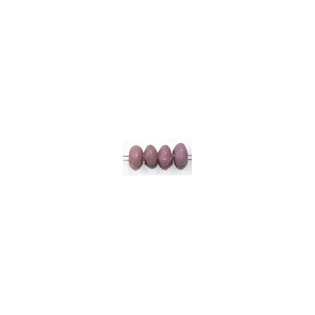Glaskraal 4x6mm schijf opaalrose ca 200st.