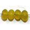 Glaskraal 4x6mm schijf opaalgeel ca 200st.