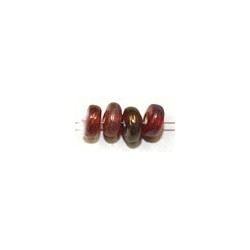 Glaskraal 4x6,5mm tr. rood AB ca 200st.