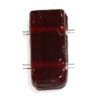 Glaskraal 11x24mm 2 gaats tr. rood 5st.