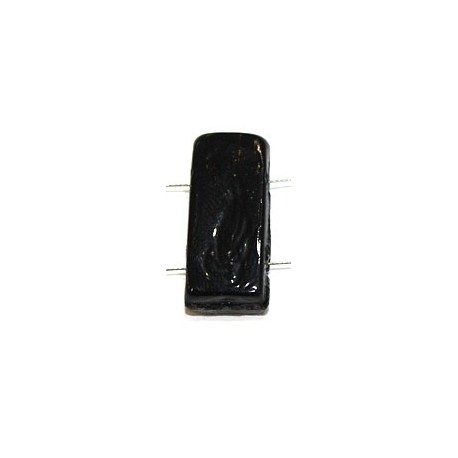 Glaskraal 11x24mm 2 gaats opaque zwart 5st.
