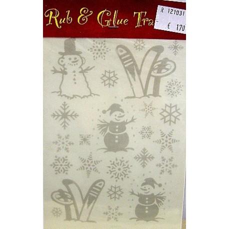 Rub & Glue transfer winter per vel