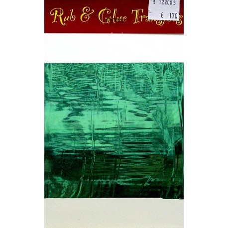 Rub & Glue Metallic groen per vel