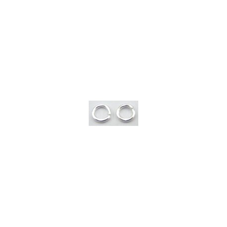 ringetjes 6mm verzilverd 25st