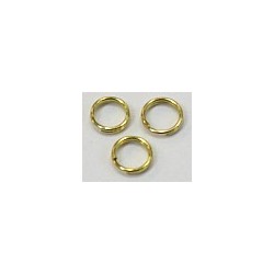 ringetjes 8mm dubbel goudplated 25st