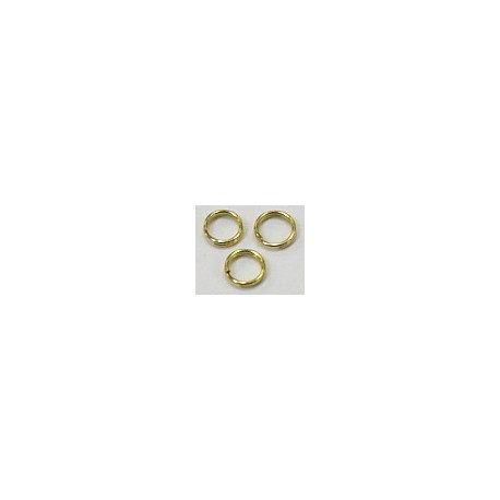 ringetjes 8mm dubbel goudplated 25st