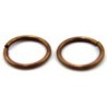 ringetjes 8mm dubbel koffiekl. 25st