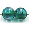 bloemkraal rond ca 8mm aqua 5st