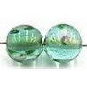 bloemkraal rond ca 8mm lichtaqua 5st