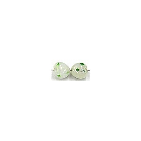 Bloemkraal 10mm hartvorm melkwit 5st