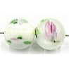 bloemkraal 8mm rond melkwit 5st