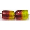 glaskraal 12mm ton geel/rood 10st