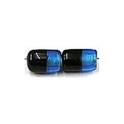 glaskraal 12mm ton zwart/blauw 10st