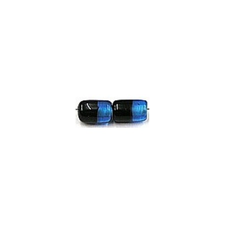 glaskraal 12mm ton zwart/blauw 10st