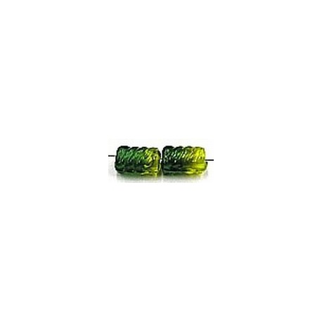 glaskraal 12mm ton geschroefd groen/geel 10st
