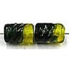 glaskraal 12mm ton geschroefd d.groen/geel 10st