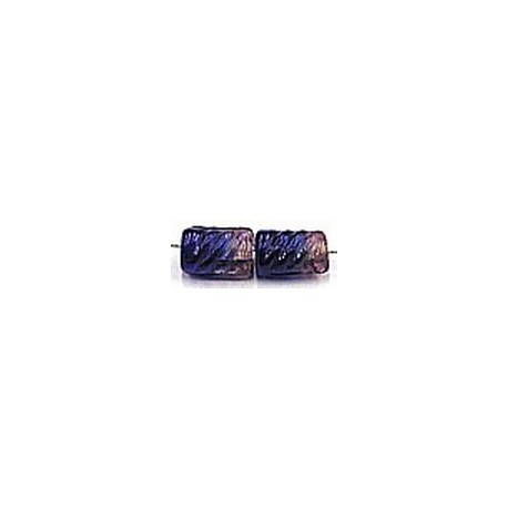 glaskraal 12mm ton geschroefd d.blauw/violet 10st