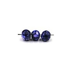 glaskr. rond 5/6mm blauw/violet gemarmerd 25st