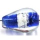 silverfoil druppel 18x10mm blauw 5st