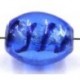 silverfoil ovaal 15x12mm blauw/blauw 5st